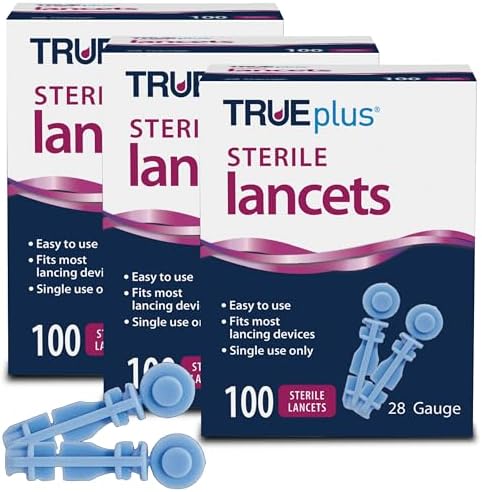 TRUEplus Single-Use Sterile Lancets Bundle, 28G, 300 Pack