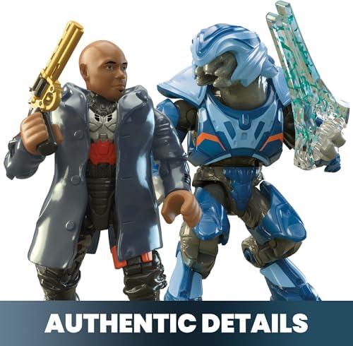 MEGA Halo the Series Vehicle Building Toys Set, Renegade Banshee Aircraft with 205 Pieces, 2 Micro Action Figures, Purple, Kids and Fans