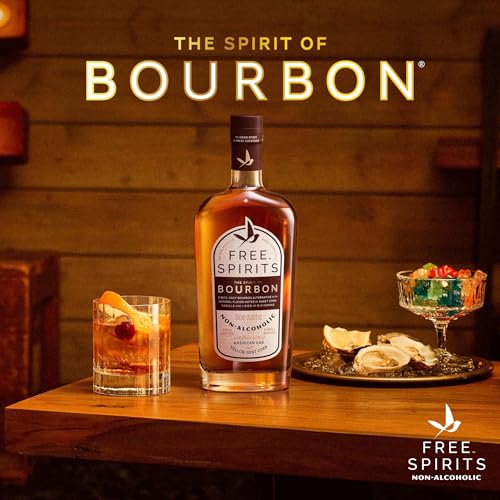 Free Spirits Zero Proof Bourbon Alternative, Whiskey Style Spirit, 750 mL
