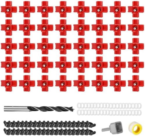20 Pack Chicken Waterer Nipples for Chicks to Chickens with Drill Bits | Water Saving Design, Easy Install Leakproof Poultry Watering System, Chicken Coop Accessories, Quail Water Feeder