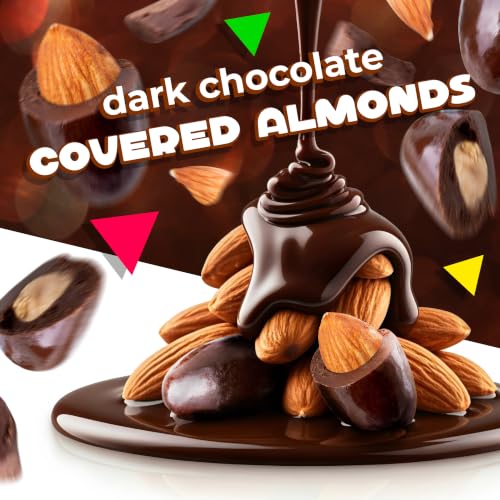 Dark Chocolate Covered Almonds, Chocolate Nuts, 2 Lb Bag