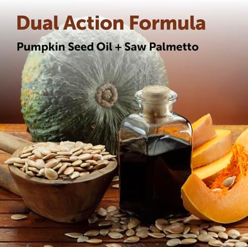 Micro Ingredients Pumpkin Seed Oil with Saw Palmetto, 300 Softgels | Cold Pressed, Pure Virgin Oil with Essential Fatty Acids & Phytosterols. For Men & Women. Non-GMO, Gluten Free.
