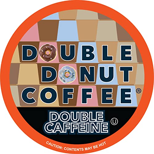 Double Donut Coffee Variety Pack, Including Flavored Coffee Pods, Medium Roast, & Dark Roast Coffee, Single Serve Coffee for Keurig K Cup Brewers, 40 Count