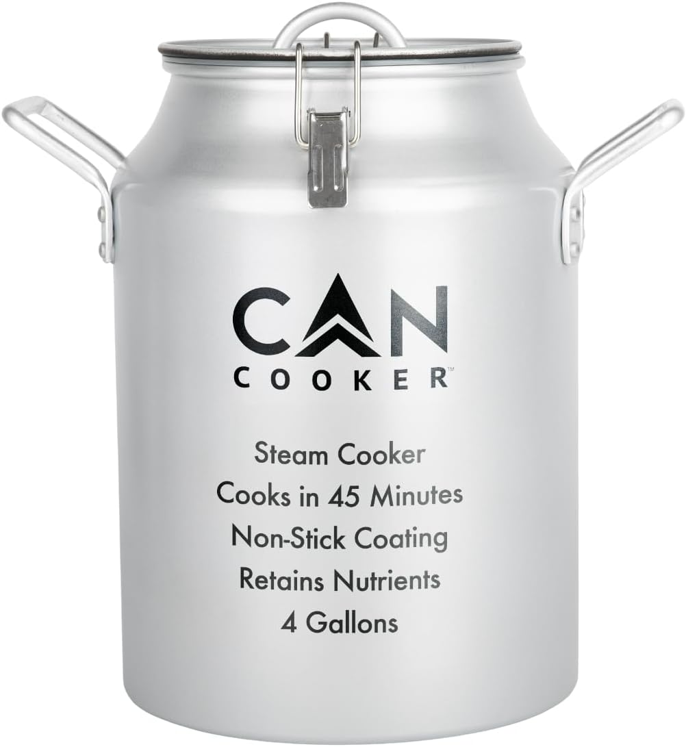 CanCooker Junior Convection Steam Cooker | 2 Gallon | Feeds Up to 10 People | Includes Lid Travel Bag & Recipe Book | Non Stick Coating