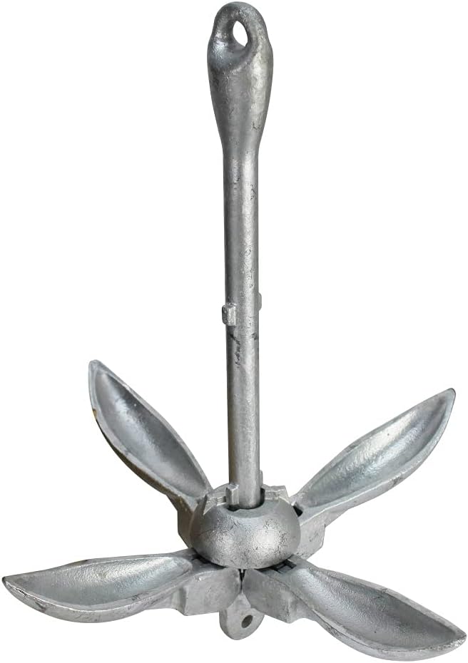Extreme Max 3006.6542 BoatTector Galvanized Folding Anchor - 1.5 lbs.