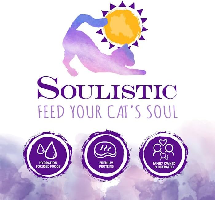 Soulistic Pate Duck & Tuna Dinner in a Hydrating Puree Wet Cat Food, 5.5 oz., Case of 8