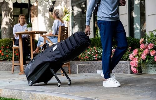 Sun Mountain ClubGlider Journey Golf Travel Bag - 4-Wheel Rolling System, Extendable & Retractable Legs for Easy Transport