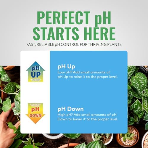General Hydroponics pH Up Liquid Premium Buffering For pH Stability, Quart