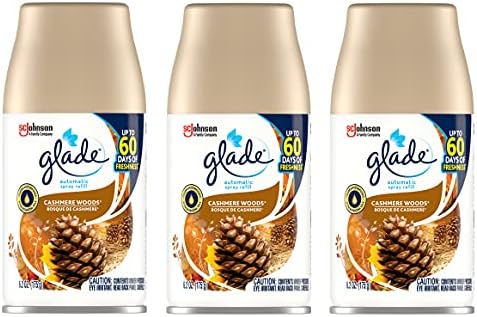 Glade Automatic Spray Refill-Cashmere Woods-6.2 Oz Pack of 3