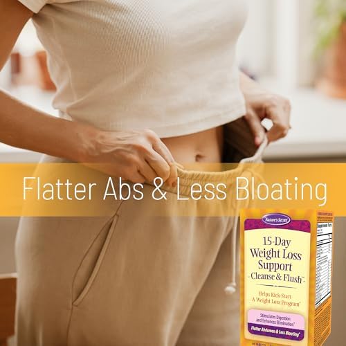 Nature's Secret 15-Day Weight Loss Support & Natural Energy Boost - Cleanse & Flush Stimulates Digestion