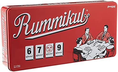Pressman Rummikub Game in Retro Tin, Red