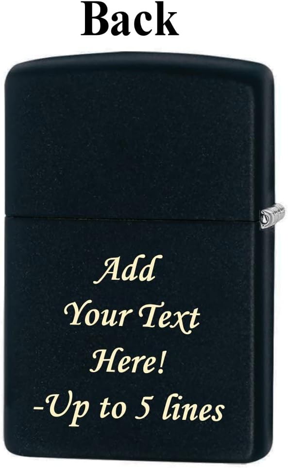 Zippo Lighter-Personalized Custom Message Engraved on Backside Cowboy Hat and Rope Westerns Windproof Lighter Resting Cowboy 24879
