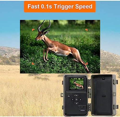 GardePro A3S Trail Camera, 64MP Photo, 1296P HD Video with Sound