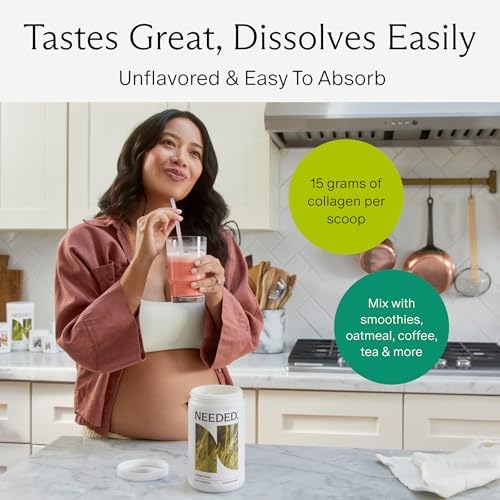 Needed. Hydrolyzed Collagen Protein Powder | Expert-Backed & Clean Sourced | Supports Skin, Hair, Joints | Grass-fed, Pasture-Raised