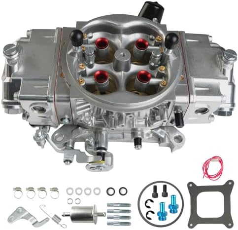 BR-67201 850CFM 4-Barrel Carburetor - 4150 Double Pumper Mechanical Secondary for Holley Quick Fuel Brawler Race Series - Square Bore No Choke Dual