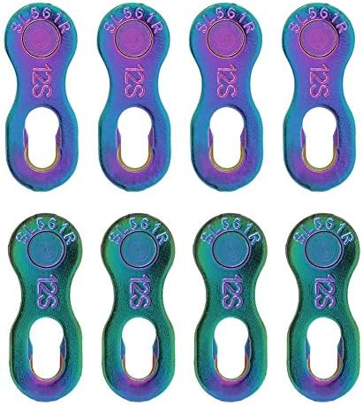 RiToEasysports 4Pair Chain Connector,Steel 12 Speed Chain Missing Link Connector Parts Cycling Accessory for Mountain Bike and Road Bike Chain