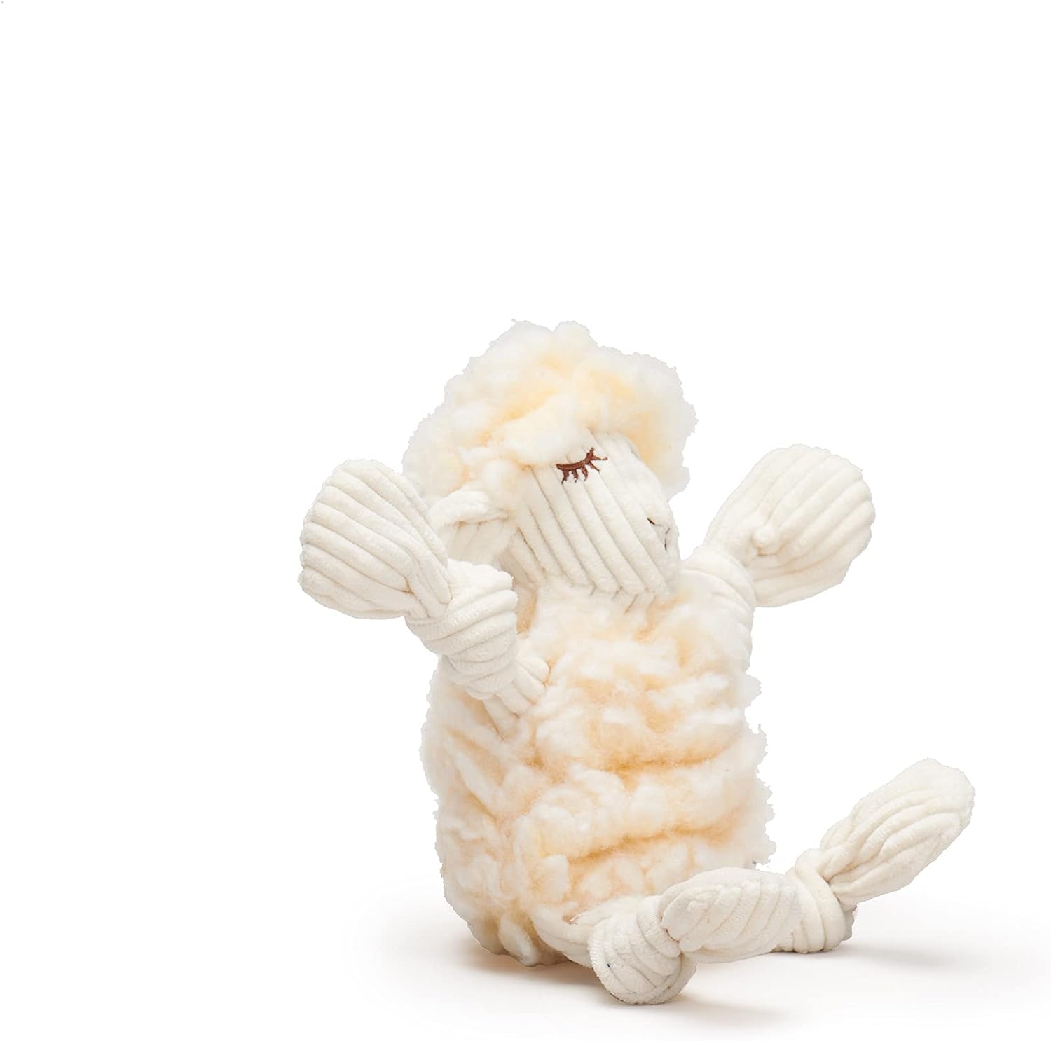 HuggleHounds Knottie Plush Dog Toy - Dog Stuffed Animal Toy, Squeaky Puppy Toys, for Small, Medium & Large Dogs, Durable Plush to Keep Them Busy - Dottie Cow, Large