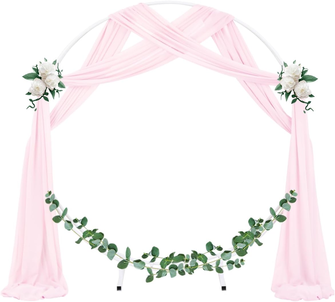 Wedding Arch Draping Fabric Sheer Chiffon Curtain Drape Wedding Party Decor