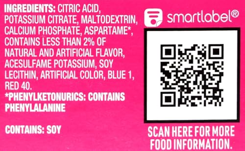 Crystal Light Raspberry Lemonade Drink Mix (Makes 12-Quarts), 1.8-Ounces Canisters (Pack of 4)