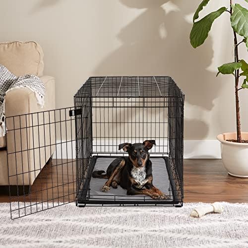 Bone Dry Striped Pet Cage Mat, XX-Large - 30 x 45, Gray