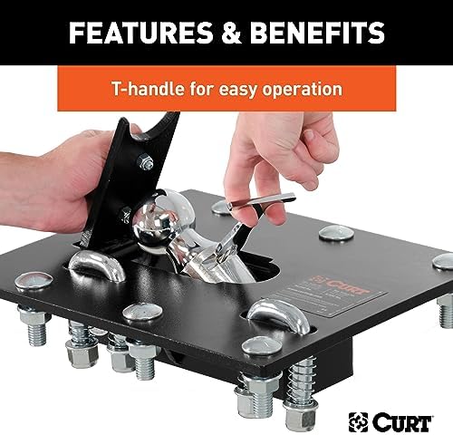 Curt Manufacturing 61052 Folding Ball Gooseneck Hitch Assembly