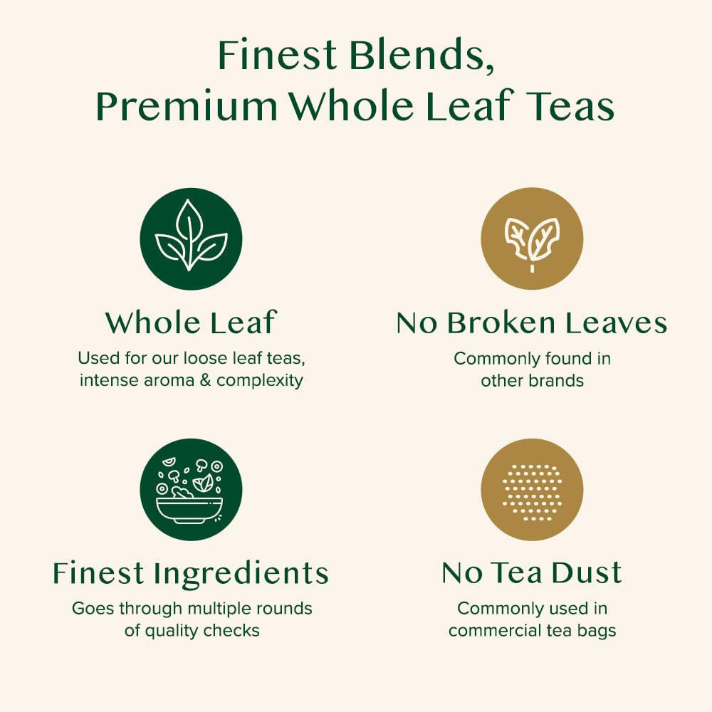 VAHDAM Assorted Green Tea Loose Leaf Tea Gift Set (10 Flavors) | Loose Leaf Green Tea Collection | Includes Himalayan Green Tea Varieties | Packed in Resealable Ziplock Pouches