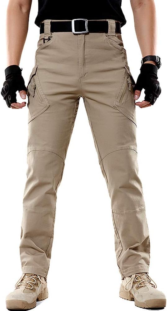 LABEYZON Men's Casual Cargo Work Pants Outdoor Lightweight Military Tactcial Pants for Men with 9 Pockets