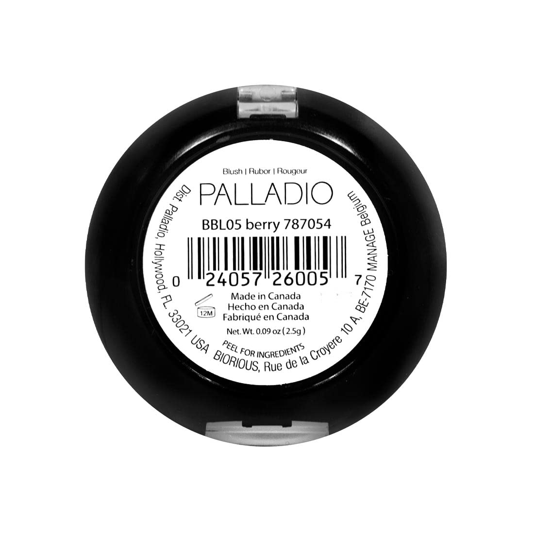Palladio Baked Blush, Highly Pigmented Shimmery Formula, Easy to Blend and Highly Buildable, Apply Dry for a Natural Glow or Wet for a Dramatic Luminous Look, Long Lasting for All day Wear, Berry