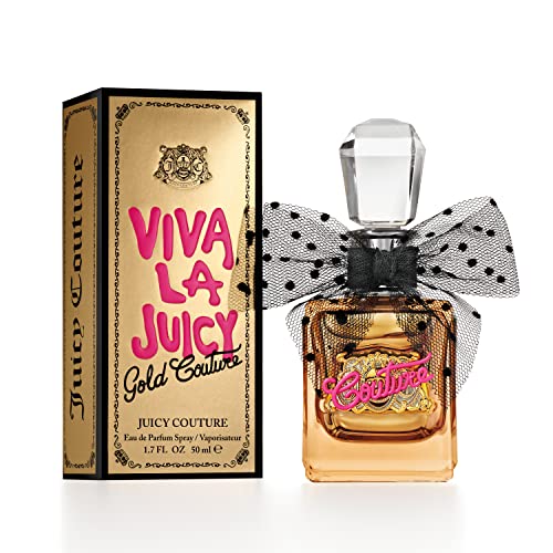 Juicy Couture Viva La Juicy Gold Eau De Parfum, Women's Perfume with Notes of Luscious Berry, Jasmine Sambac & Vanilla Cream - Fruity & Sweet, EDP Spray
