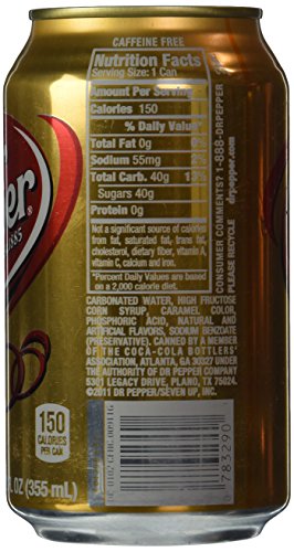 Dr. Pepper Caffeine Free 12oz Can Pack of 12