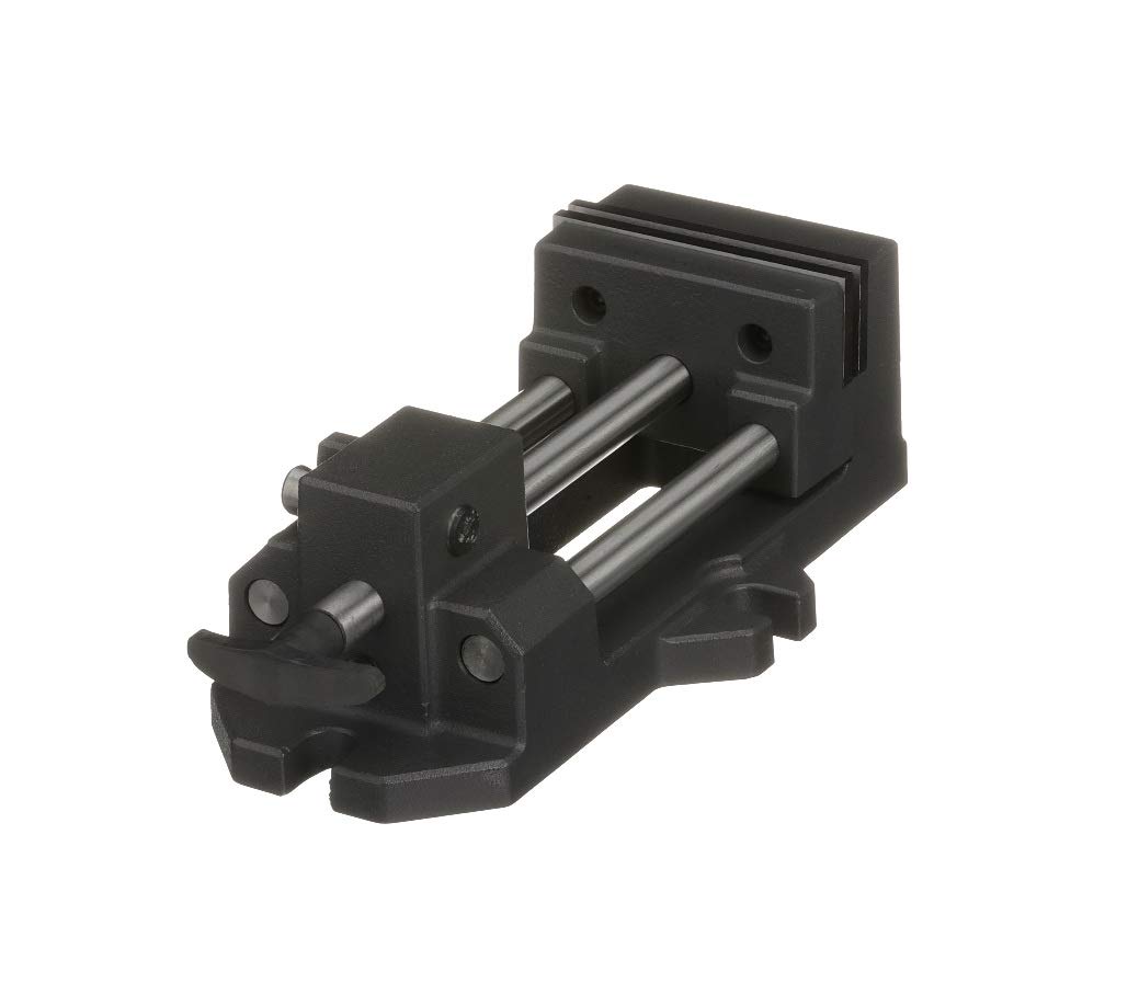 HHIP 3900-0183 Pro-Series High Grade Iron Quick Slide Drill Press Vise, 3" Width x 1.25" Depth Jaw, 3.5" Jaw Opening (Pack of 1), Silver