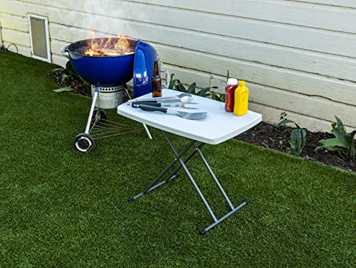 Iceberg IndestrucTable Classic Personal Folding Table, Platinum, 30' x 20"