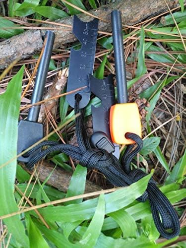 FOSTAR Ferrocerium Alloy Rod Fire Starter, 5/16 Inch Thick Waterproof Fire Steel, Bushcraft Ferro Rod with Easy Grip Handle