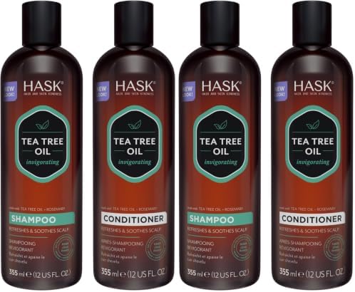 HASK Biotin Boost Thickening Shampoo + Conditioner Set | Adds Fullness, Strengthens, Volumizes, Sulfate-Free, Paraben-Free, Gluten-Free, Color Safe | 12oz each