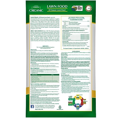 Espoma EOLF28 Organic All Season Lawn Food, 28-Pound