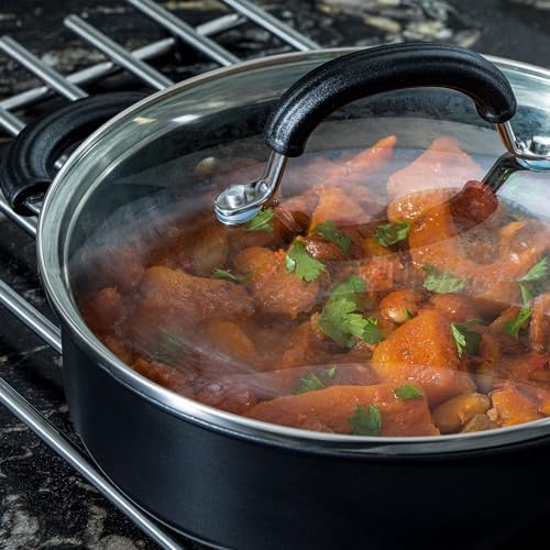 Circulon - Total - Saute Pan with Lid 28cm - Durable Non Stick - Hard Anodised - Induction - Oven and Dishwasher Safe - Lifetime Guarantee