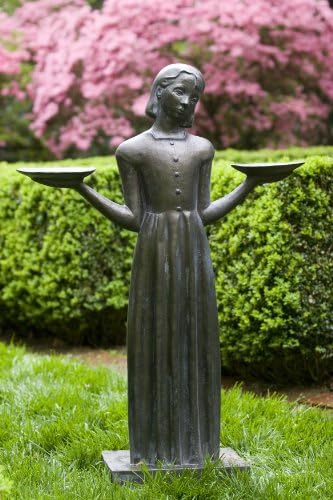 Bird Girl Large with Pedestal 37.5h
