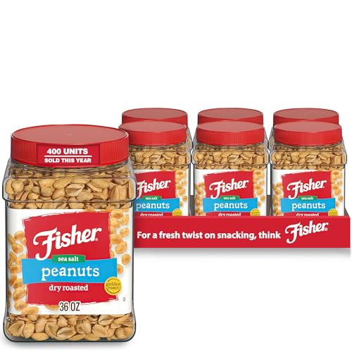 Fisher Snack Butter Toffee Peanuts, 42 Ounces (Pack of 1), No Artificial Colors or Flavors, 100% Recyclable