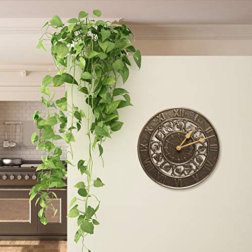 Whitehall Products Ivy Silhouette Clock, French Bronze