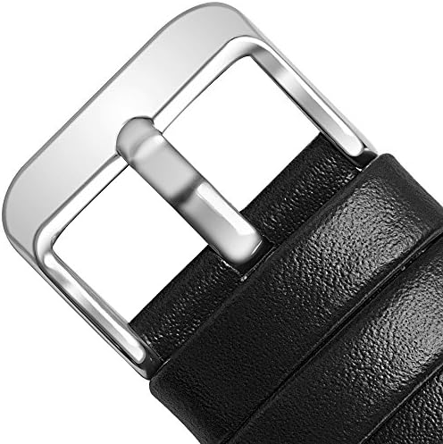 Fullmosa 22mm Quick Release Leather Watch Band for Garmin Samsung Galaxy | Strap for Garmin Vivoactive 4 45mm,Garmin Venu 4(45mm)/Venu 3/Venu 2,Samsung Galaxy Women Men, Red&Silver Buckle