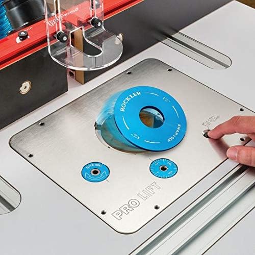 Rockler Pro Lift Router Lift - 9-1/4'' x 11-3/4'' Large Router Plate – Router Lift Kit For Kreg, JessEM