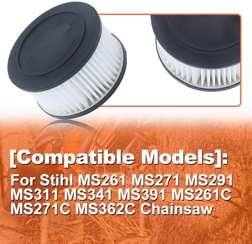 Air Fuel Filter HD2 for Stihl MS261 MS271 MS291 MS311 MS341 MS391 MS261C MS271C MS362C Chainsaw Maintenance Tune Up Hi-Flow Pleated Cleaner Service