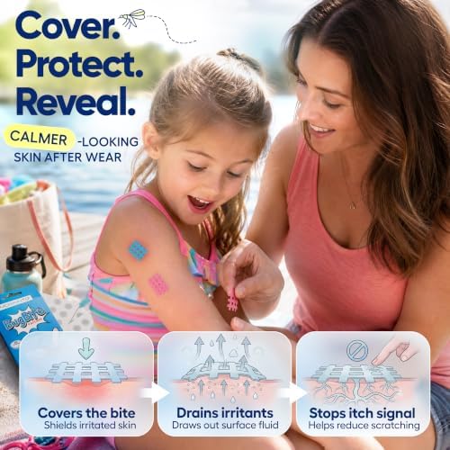 Moskinto The Original Mosquito Itch Relief Patches for Kids & Adults, Bug Bite Patches Soothe Swelling & Itching, Anti Itch Bug Bite Relief