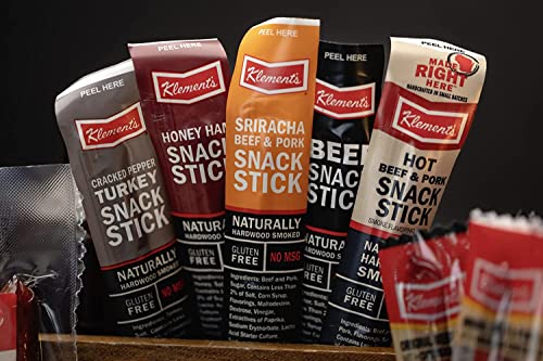 Jerky.com 26pc Meat Sticks Variety Pack - Birthday Gifts for Men - Beef Jerky Gifts for Men - Low Sugar & High Protein - Gluten Free & Keto Meat Sticks - Pork, Turkey, Ham Beef Jerky Sticks & Cheese Sticks