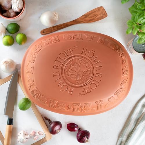Romertopf Clay Roaster | Non-Stick Dutch Oven | Healthy Pot Cooking | Clay Baker | Versatile Cooking Vessel - 7.3 Quarts (7 Liters) For Up To 8 People