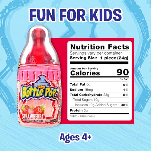 Baby Bottle Pop Candy Lollipops Variety Pack - 10 Ct Individually Wrapped