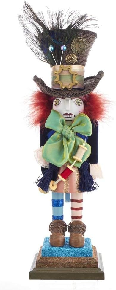 Kurt S. Adler, Inc. HA0381 Kurt Adler 18" Hollywood Mad Hatter Nutcracker, Multicolor, Standard