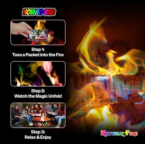Mystical Fire Merlin’s Fire Color Changing Packets Fire Color Packets 6pk | 6-pack color changing fire packets creates colorful flames in fire