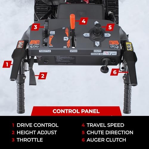 Honda HSS724 23.8-Inch Two Stage Snow Blower (HSS724AAWD) | Electric Start, Pneumatic Sure-Grip Tires, Clears Up to 1500 Pounds per Minute