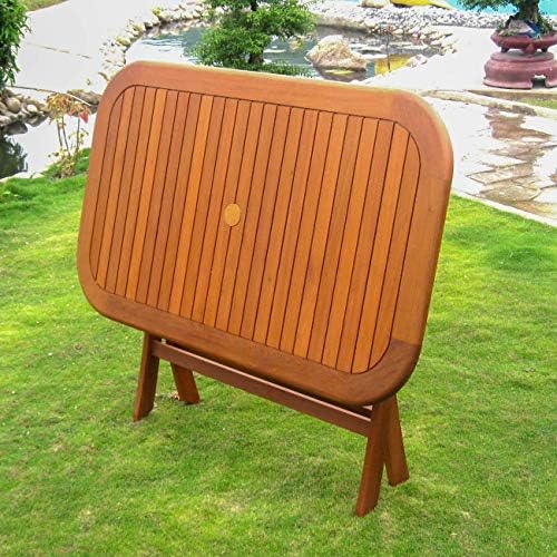 Furniture Piece Royal Tahiti Rectangular Folding Table Dark Honey